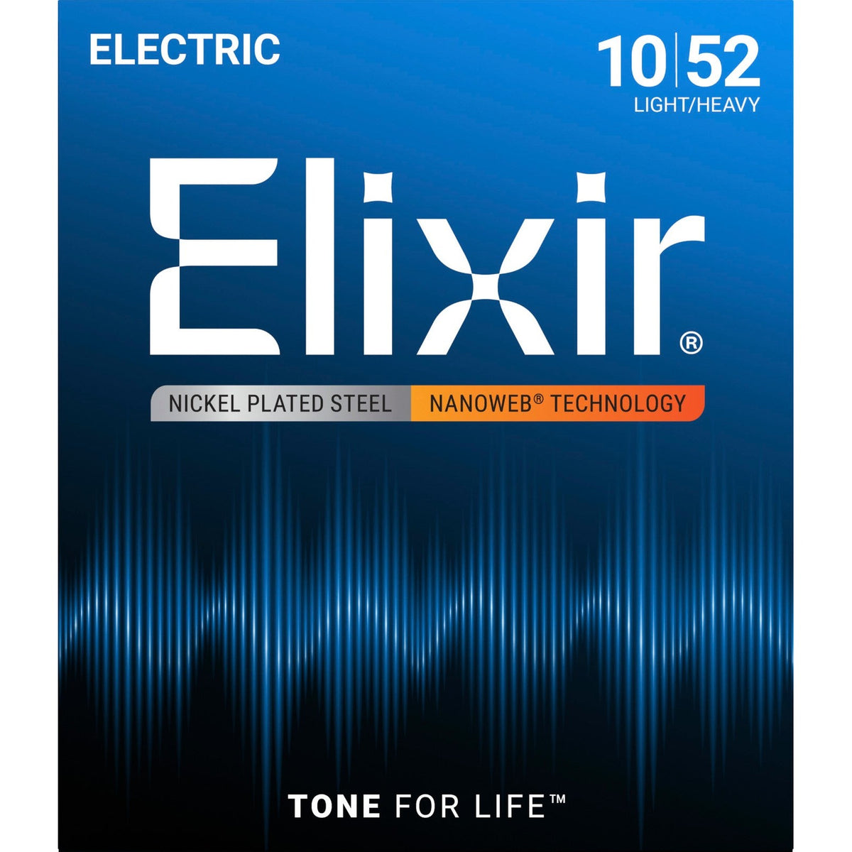Elixir CEL 12077 Nanoweb elektrische gitaarsnaren Light Heavy 010-052