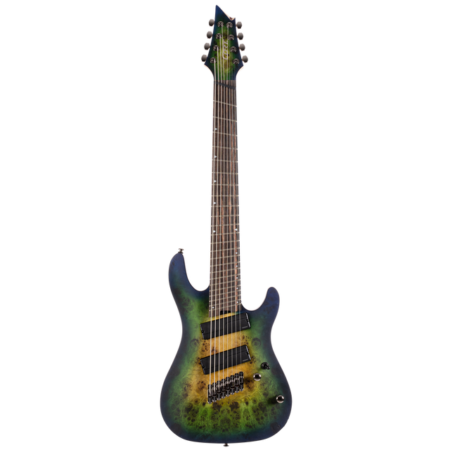 CORT KX508MSMBB3 8 snarige Elektrische gitaar Marina Blueburst