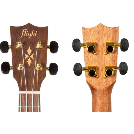 Flight DUC430 EQ DAO Elektrisch-Akoestische Concert Ukulele met Dao Body, Pickup en Aquila Super Nylgut Snaren