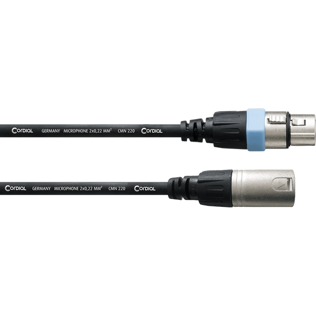 Cordial CCM FM Essentials Microfoonkabel – XLR mannelijk/vrouwelijk – Zwart