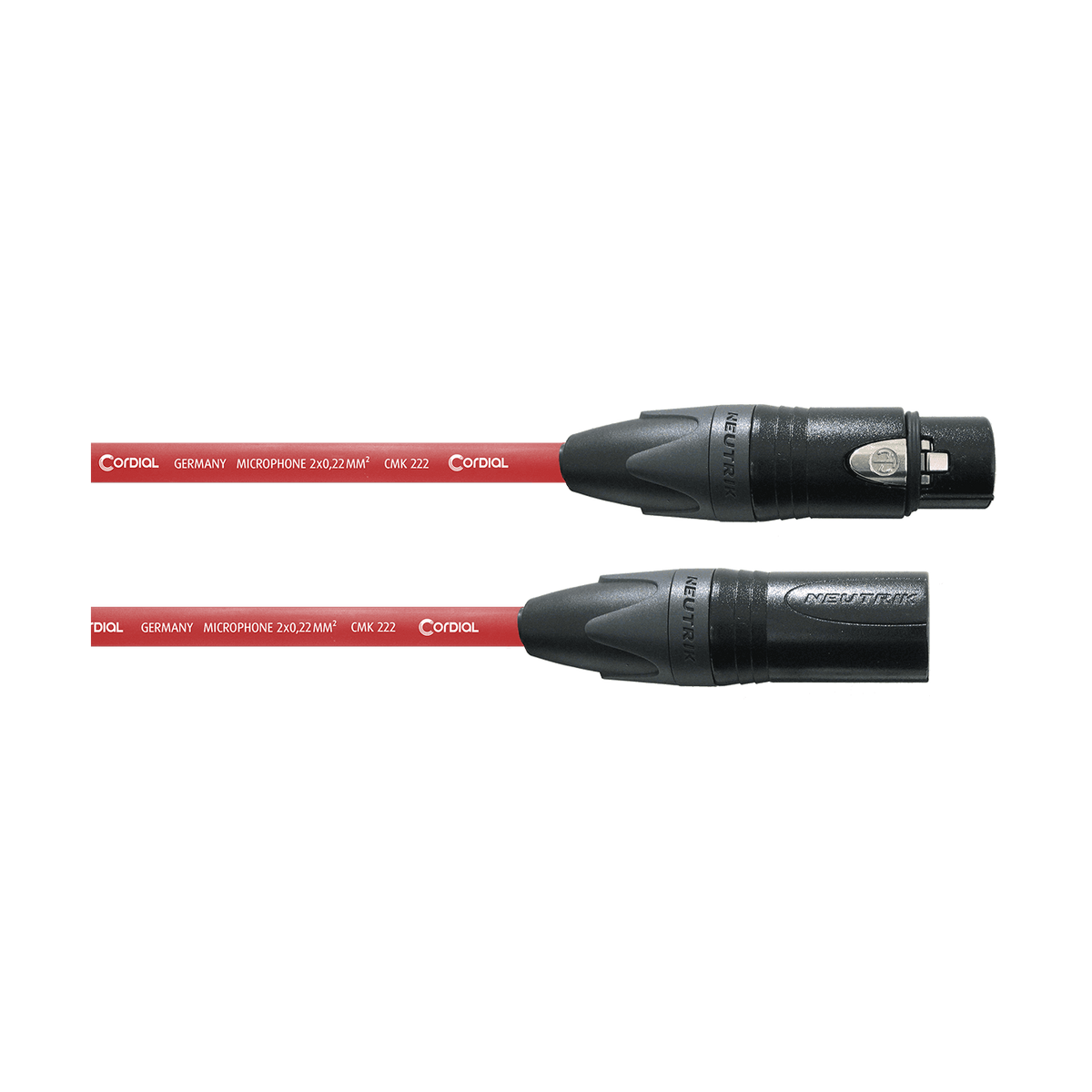Cordial CMP FM RT Select Microfoonkabel – XLR mannelijk/vrouwelijk – Rood