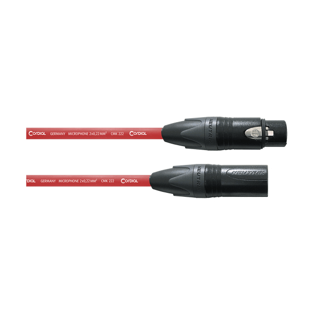 Cordial CMP FM RT Select Microfoonkabel – XLR mannelijk/vrouwelijk – Rood