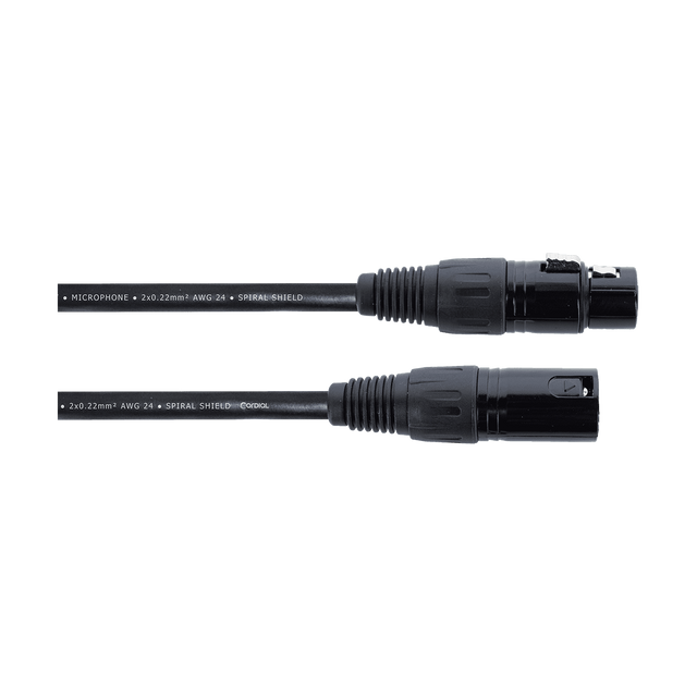 Cordial EM FM Elements Microfoonkabel – XLR mannelijk/vrouwelijk – Zwart