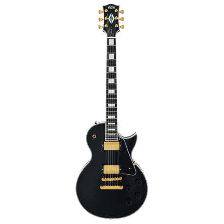 FGN Neo Classic LC20 elektrische gitaar Black High Gloss, Seymour Duncan SH 1 en SH 4, met gigbag