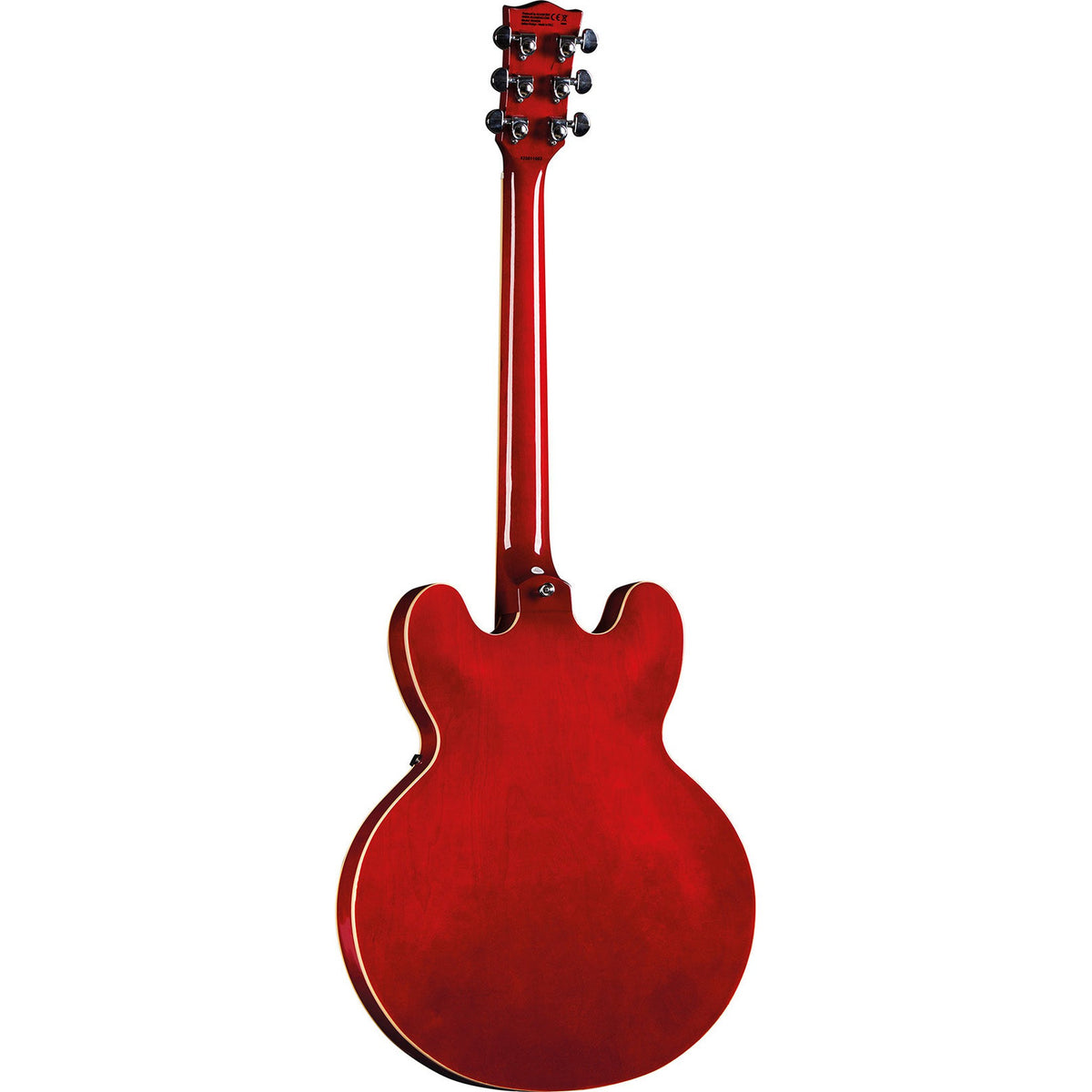Eko Fusion RED Hollowbody Elektrische Gitaar 335, 2 Humbuckers, 22 Frets, Rood