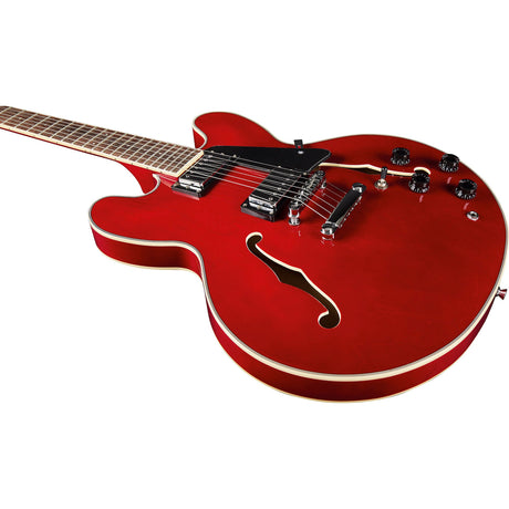Eko Fusion RED Hollowbody Elektrische Gitaar 335, 2 Humbuckers, 22 Frets, Rood