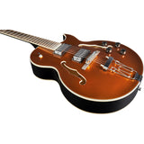 Eko Jazz GLD Semi-Hollow Elektrische Gitaar 175, 2 Humbuckers, 22 Frets, Goud