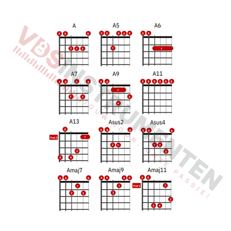 Gitaarakkoorden Leerboek met visuele diagrammen