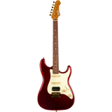 JET JS-480 WR G S-style Elektrische Gitaar HSS Alnico V Tremolo Rosewood Toets Wijnrood met Gouden Hardware
