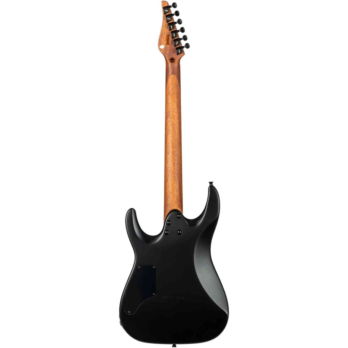 JET JS-501 BK Stygian S-style Elektrische Gitaar HH Vaste Brug Rosewood Toets Satijn Zwart