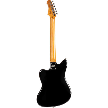 JET JJ-350 BGT Offset Elektrische Gitaar H + P90 Roasted Maple Tremolo Zwart