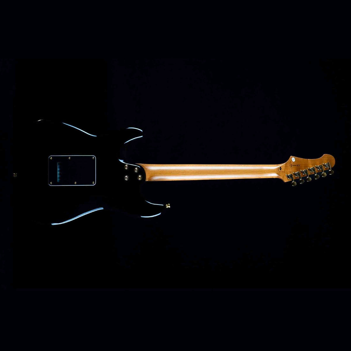 Jet Guitars JS-400 BKG elektrische gitaar - Zwart Gouden Hardware