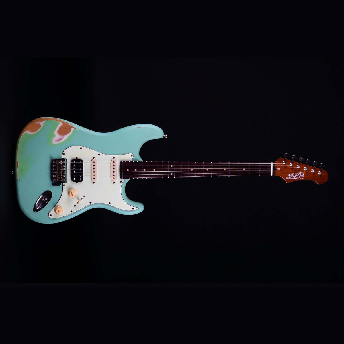 Jet Guitars JS-400 SFG RLC elektrische gitaar - Groen Relic