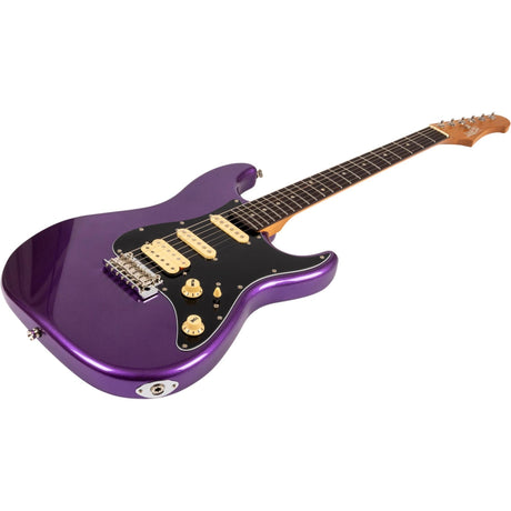 JET JS-400 PLM R S-style Elektrische Gitaar HSS Tremolo Rosewood Toets Plum