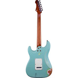 JET JS-400 RLC SFG Relic S-style Elektrische Gitaar HSS Tremolo Relic Seafoam Green Rosewood Toets