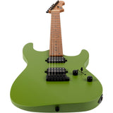 JET JS-500 MGR S-style Elektrische Gitaar HH Wilkinson Tremolo Roasted Maple Toets Mat Groen
