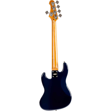 JET JJB-305 DBL JB-style 5-snarige Elektrische Bas Roasted Maple Diep Blauw