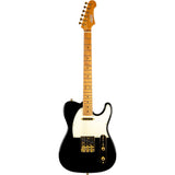 JET JT-300 BK G T-Style Elektrische Gitaar - Zwart met Gouden Hardware