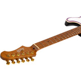 JET JT-600 PP G T-Style Elektrische Gitaar - Purple met Gouden Hardware