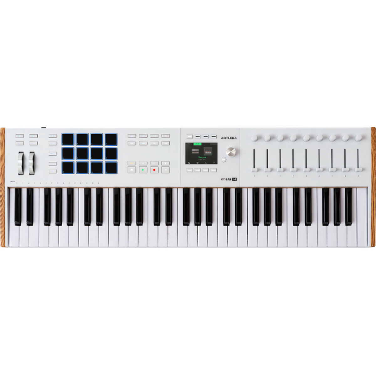 Arturia KeyLab 61 mk3 White – MIDI keyboard, 61 toetsen, RGB pads, DAW-integratie