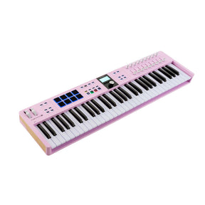 Arturia KeyLab Essential mk3 61 Rose Quartz MIDI controller met 61 toetsen, pads en DAW-integratie