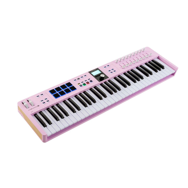 Arturia KeyLab Essential mk3 61 Rose Quartz MIDI controller met 61 toetsen, pads en DAW-integratie