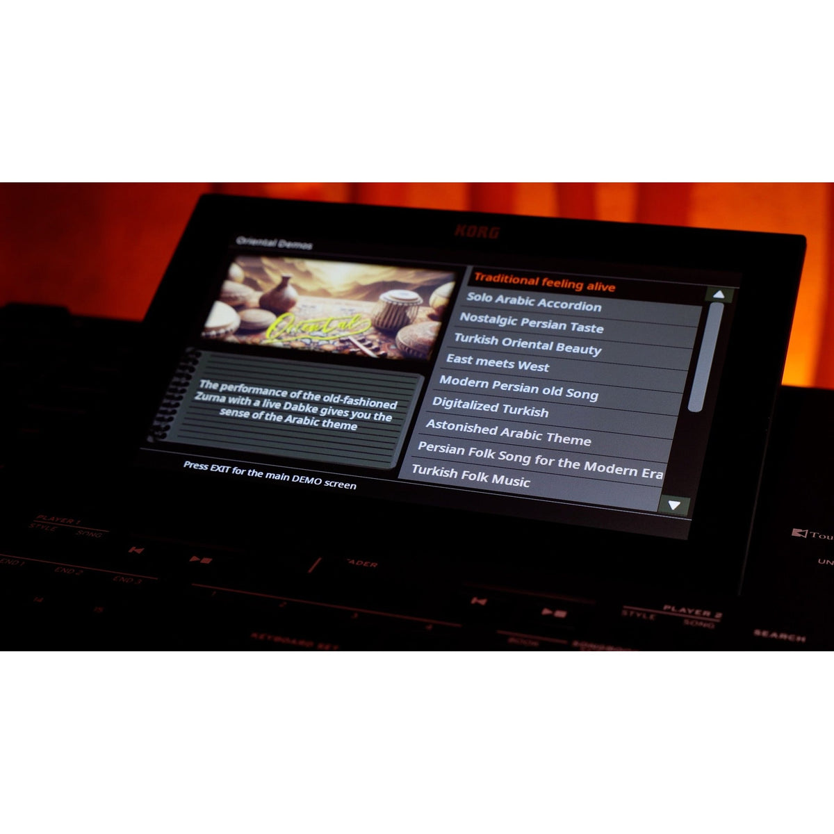 Korg Pa5X 61 ORIENTAL Arranger Keyboard met Aftertouch en Oosterse Sounds