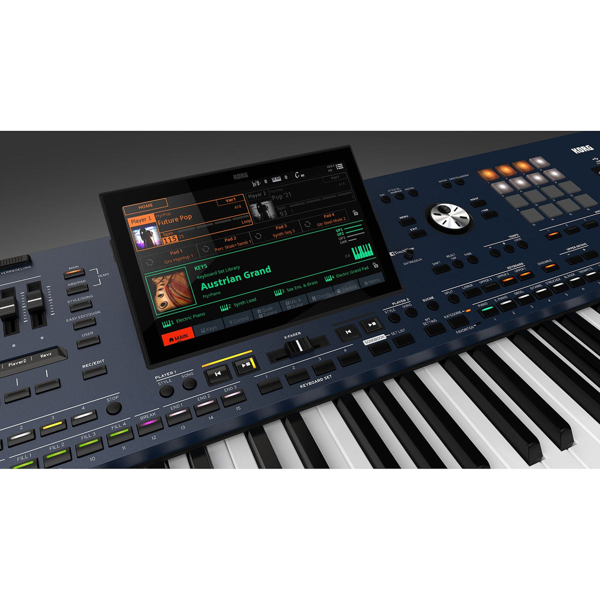 Korg Pa5X 88 MUSIKANT Arranger Keyboard met Hammer Action en Aftertouch