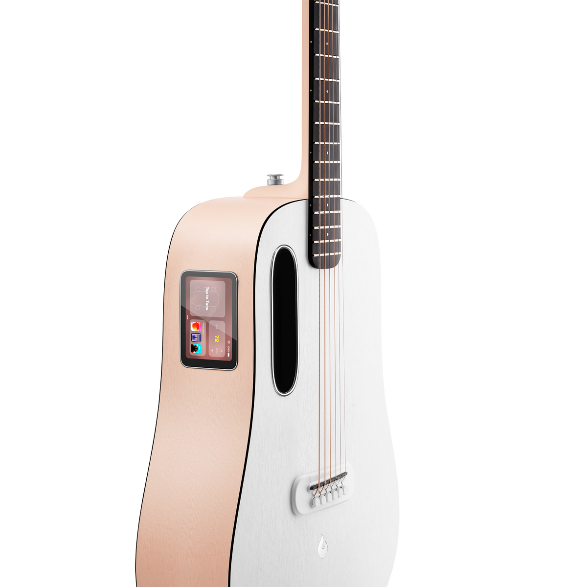 LAVA ME Play Frost White/Light Peach – Smart Gitaar met Hilava 2.0 en Tas