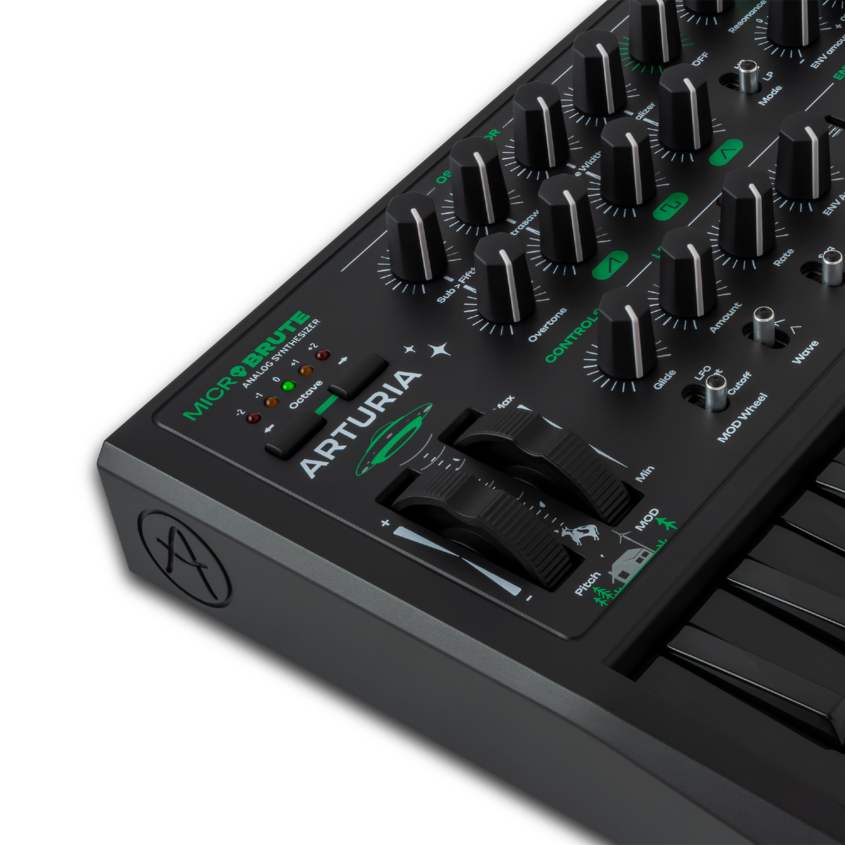 Arturia MicroBrute UFO – Analoge synthesizer met 25 toetsen, sequencer en patchbay
