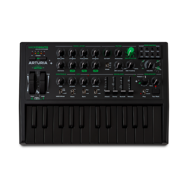 Arturia MicroBrute UFO – Analoge synthesizer met 25 toetsen, sequencer en patchbay