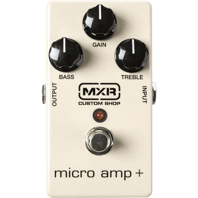 MXR M233 Micro Amp+ – Analoog Boost Pedaal Bass, Treble en Gain-regeling