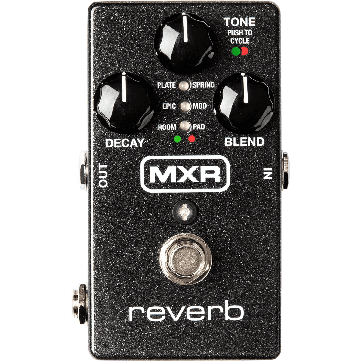 MXR M300 Reverb – Zwart, 6 Studio-kwaliteit Reverbtypes