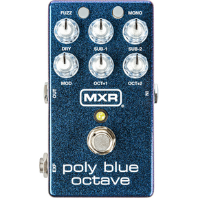 MXR M306 Poly Blue Octave – Blauw, Octaver met 4 Effecten en Expressie-ondersteuning