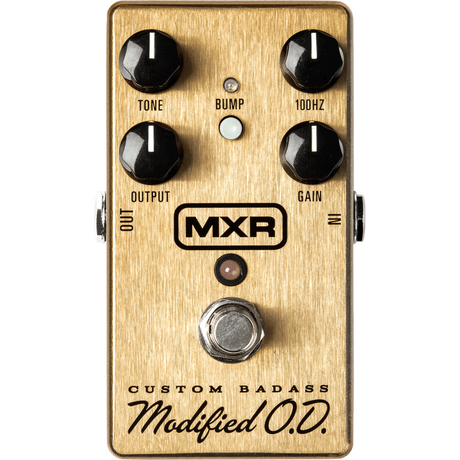MXR M77 Custom Badass Modified O.D. – Goud Analoog Overdrive Pedaal, True Bypass