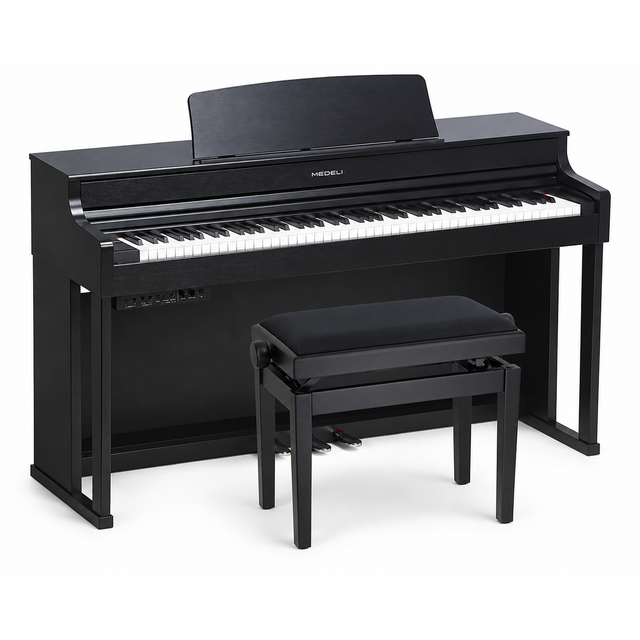 Medeli UP405E/BK Forte Series Digitale Piano met Kruk