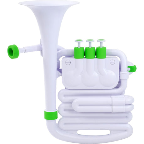 NUVO jHorn wit-groen kinder blaasinstrument in Bb lichtgewicht met draaiventielen