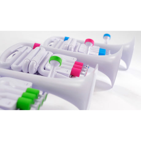 NUVO jHorn wit-groen kinder blaasinstrument in Bb lichtgewicht met draaiventielen