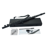 NUVO SF230BK Student Flute 2.0 – C-stemming, 255 g, zwart, incl. blokfluitkopstuk en etui
