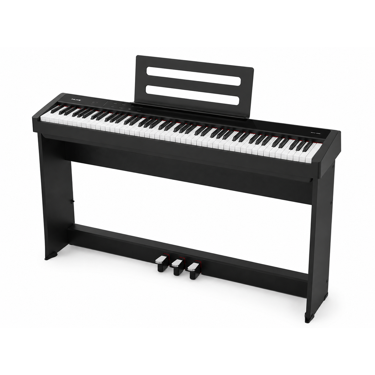 NUX NPK-200 Digital Stage Piano Set met NPS-2 Houten Standaard, 88 Toetsen