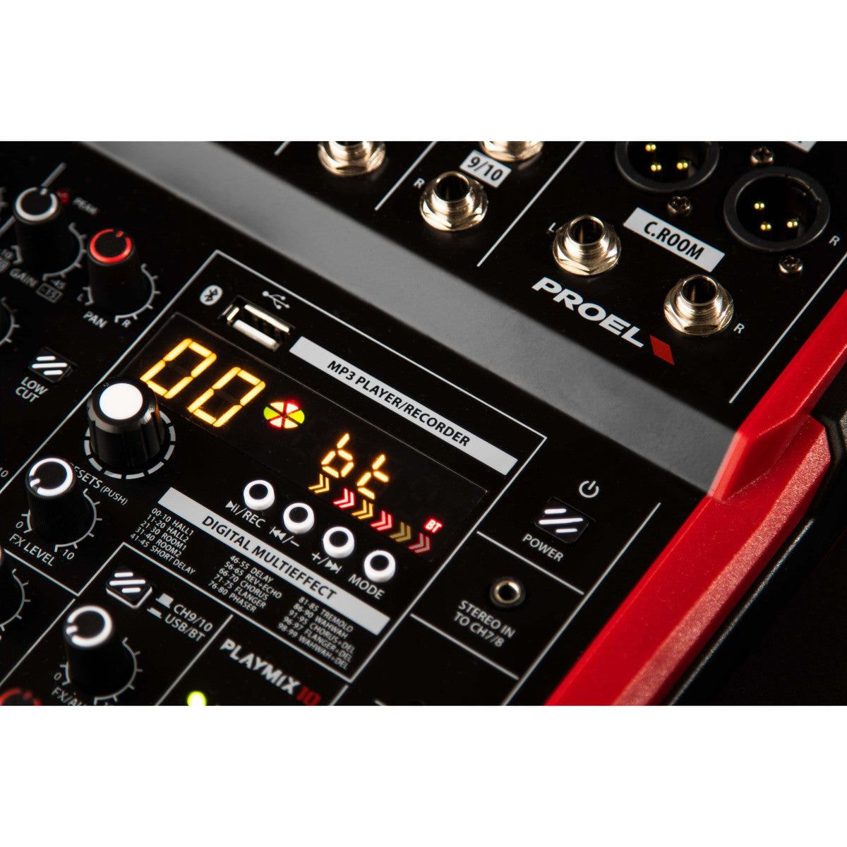 Proel PLAYMIX10 10-kanaals mixer met DSP, USB en Bluetooth