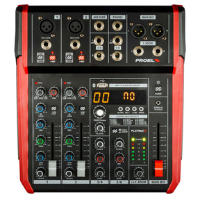 Proel PLAYMIX6 6-kanaals mixer met DSP, USB en Bluetooth