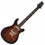 PRS SE Custom 24 Black Gold Burst Elektrische Gitaar met Flame Maple Top inclusief Gig Bag