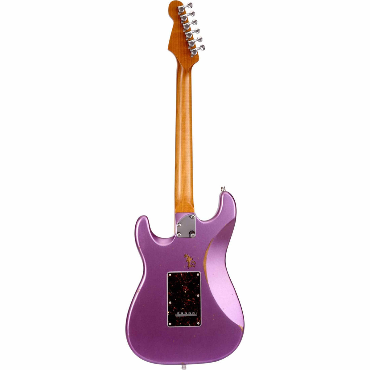 Patina PS-7 PP R S-style Elektrische Gitaar HSS Alnico V Nitro Relic Paulownia Body Roasted Maple Hals Paars
