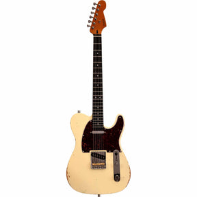 Patina PT-6 OW R T-style Elektrische Gitaar SS Alnico V Nitro Relic Paulownia Body Roasted Maple Hals Olympic White