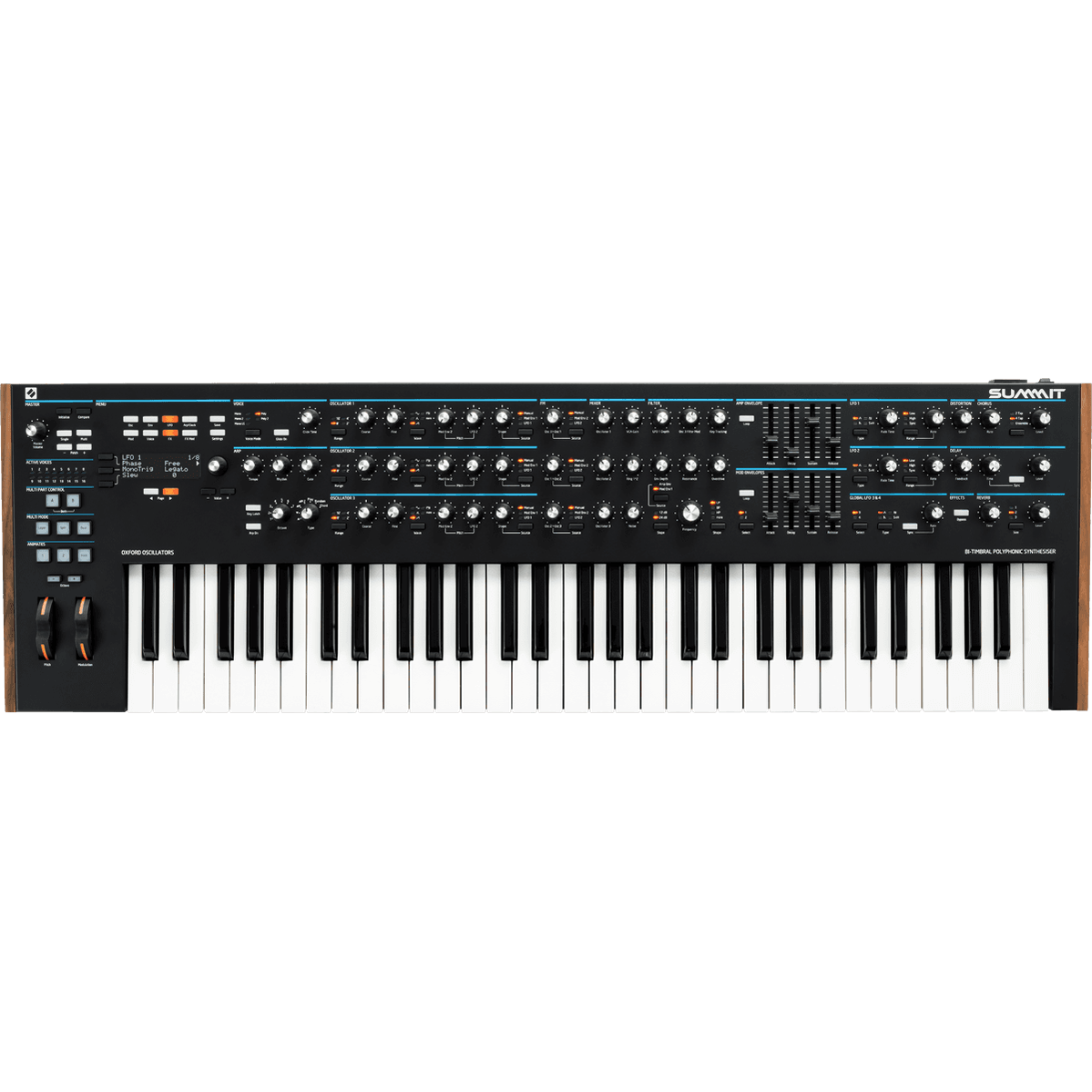 Novation Summit – 16-Stemmige Multitimbrale Synthesizer met 61-Toetsen
