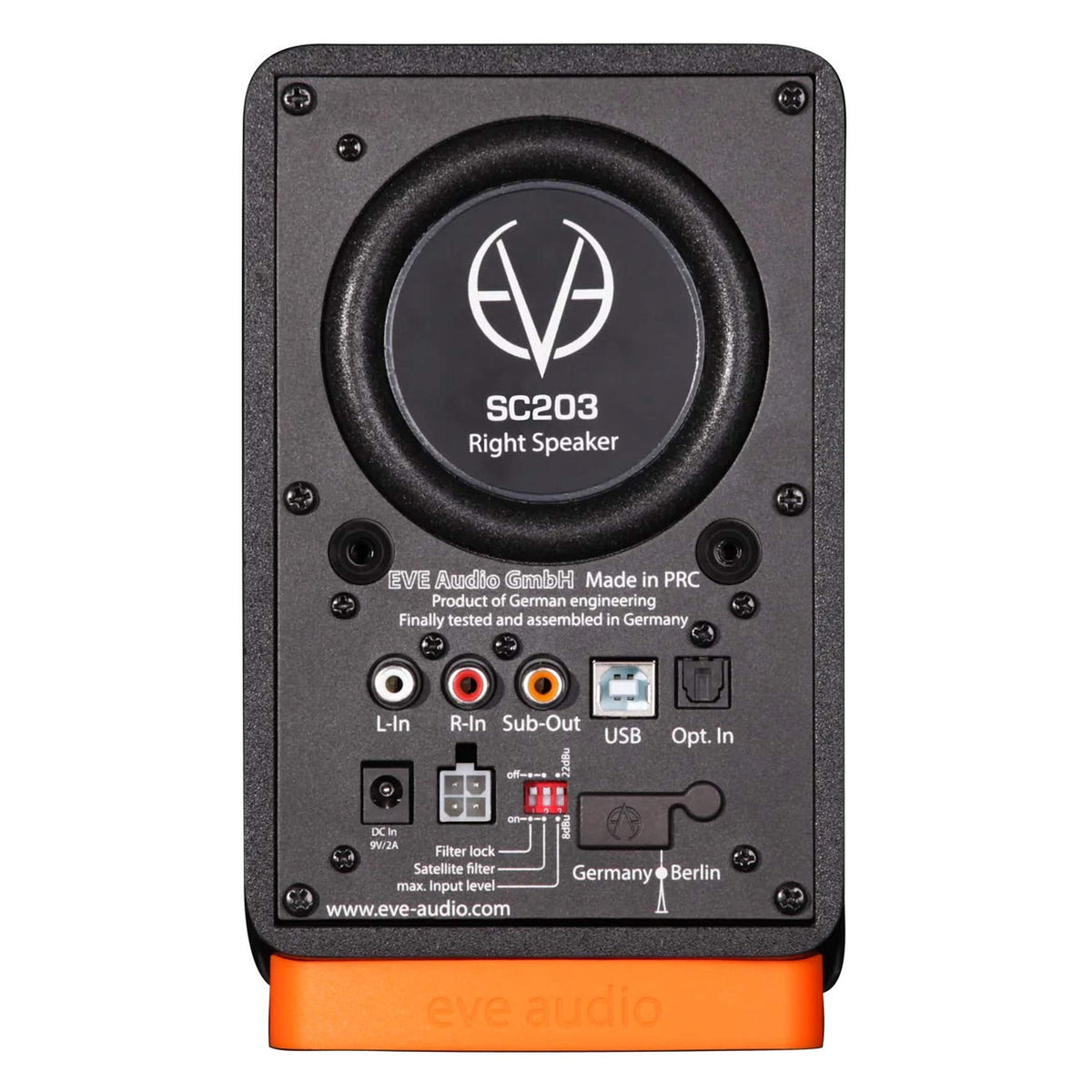 EVE Audio SC203 Stereo Speakerset 3 inch, 62 Hz–21 kHz, 94 dB, DSP SMART-knob