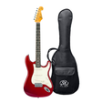 SX SST62-CAR Retro Series Elektrische Gitaar Candy Apple Red