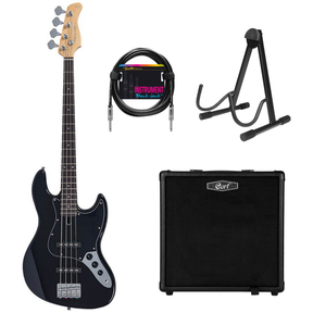 Sire Marcus Miller V1 4/BK V Series 4-snarige Basgitaar Set met 40W Versterker