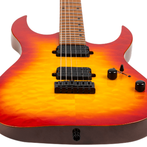 Spira Guitars S-500 QFB Fireburst elektrische gitaar